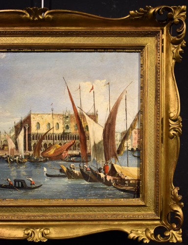 XVIIIe siècle - Venise, bassin de Saint-Marc - école italienne fin 18e siècle